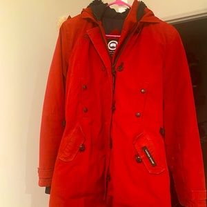 Red Canada Goose parka - women’s medium